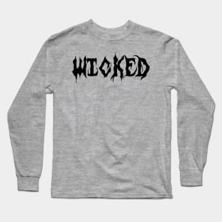 Retro Wicked Lettering Long Sleeve T-Shirt